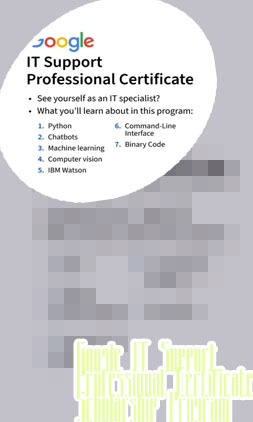Coursera google it support professional certificate